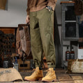 American-style Straight-leg Button-fly Workwear Casual Pants